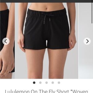 On the fly woven short